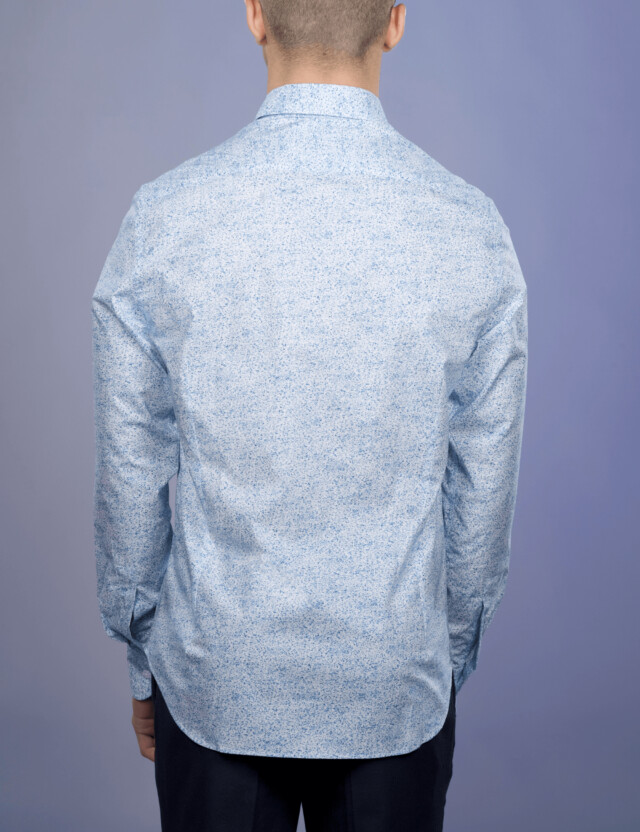 - Chemise Imprimée "Abstraction" - Col Souple