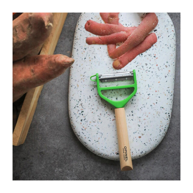 OPINEL - Eplucheur T-duo OPINEL bois ou polymère - 5 coloris
