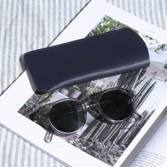 Bleu De Chauffe - Etui Lunette Binocle - Bleu Marin