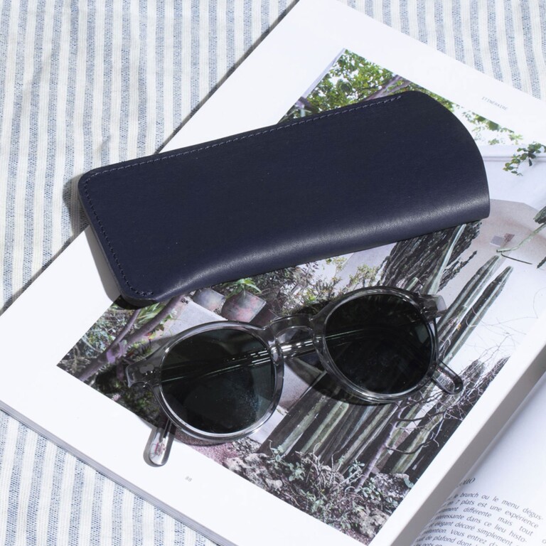 Bleu De Chauffe - Etui Lunette Binocle - Bleu Marin