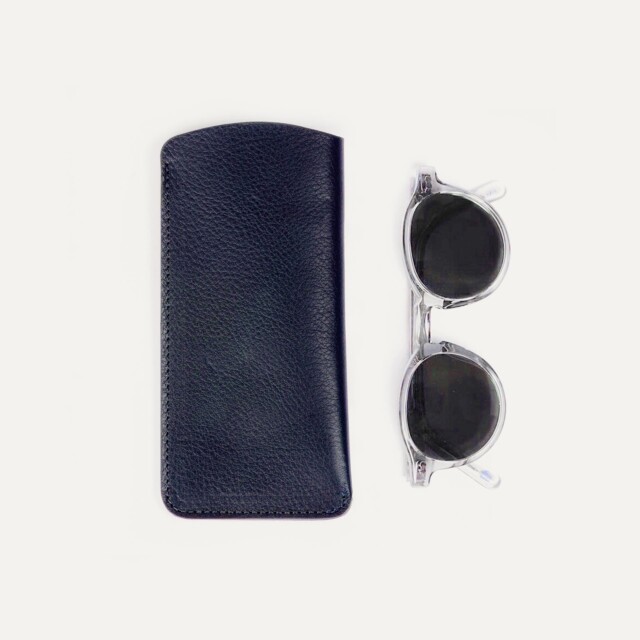 Bleu De Chauffe - Etui Lunette Binocle - Bleu Marin