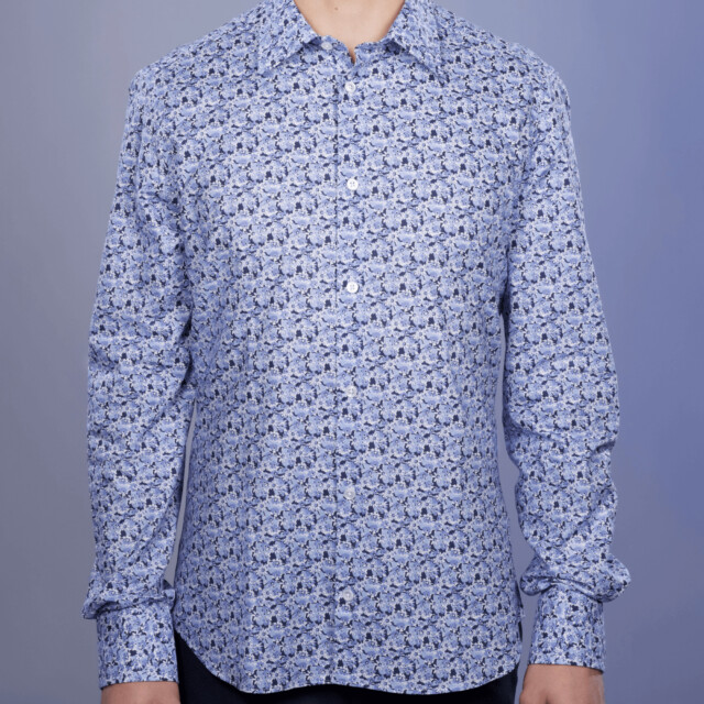 La Chemise Française - Chemise Imprimée "Floraison" - Col Souple - Coupe Ajustée