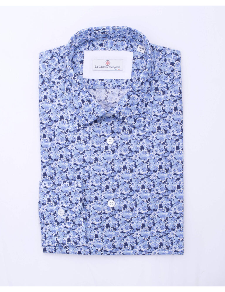 La Chemise Française - Chemise Imprimée "Floraison" - Col Souple - Coupe Ajustée