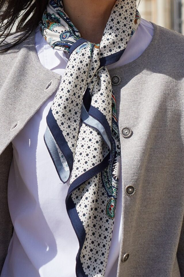 Maison Solfin - Foulard carré en viscose Made in France| B.Solfin