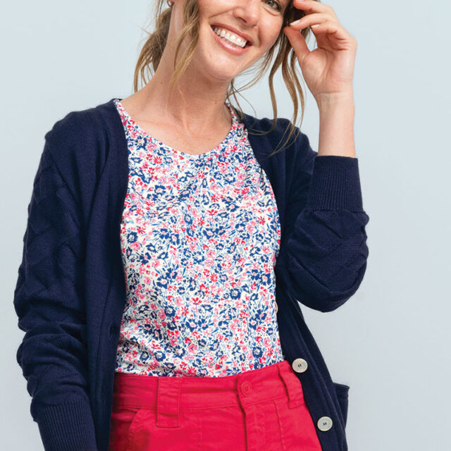 Maison Solfin - Gilet col V en laine Made in France| B.Solfin