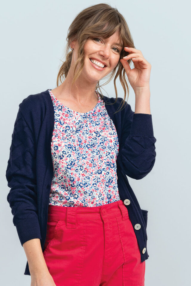 Maison Solfin - Gilet col V en laine Made in France| B.Solfin