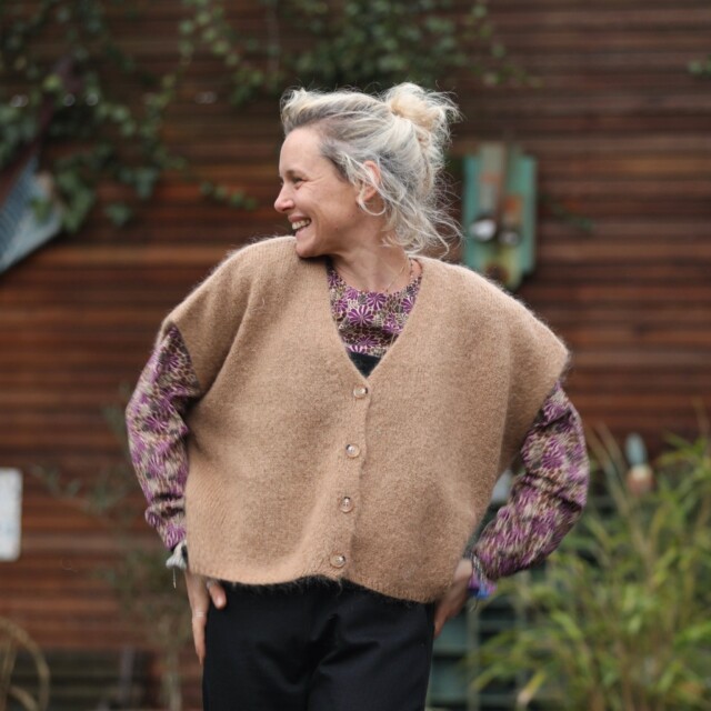 Quintessence - Gilet Benjamine camel