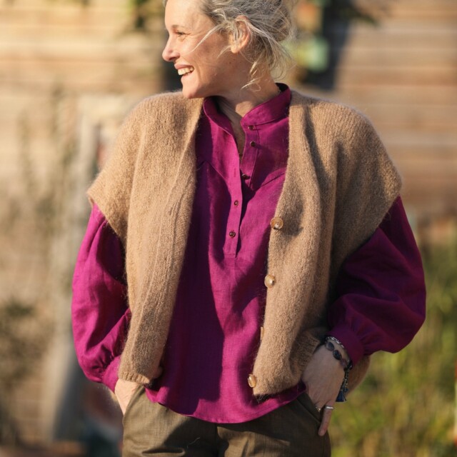 Quintessence - Gilet Benjamine camel