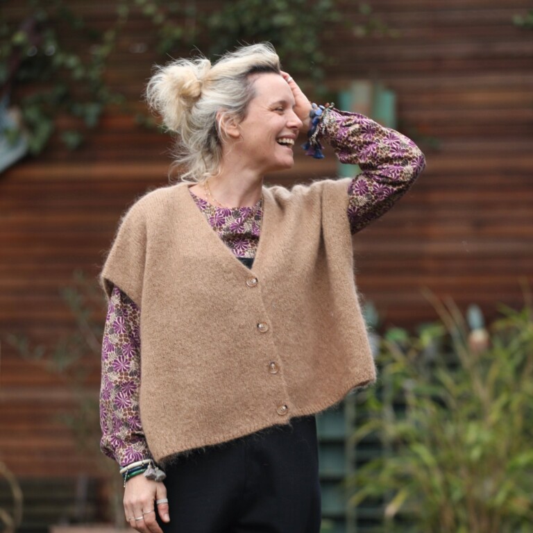 Quintessence - Gilet Benjamine camel