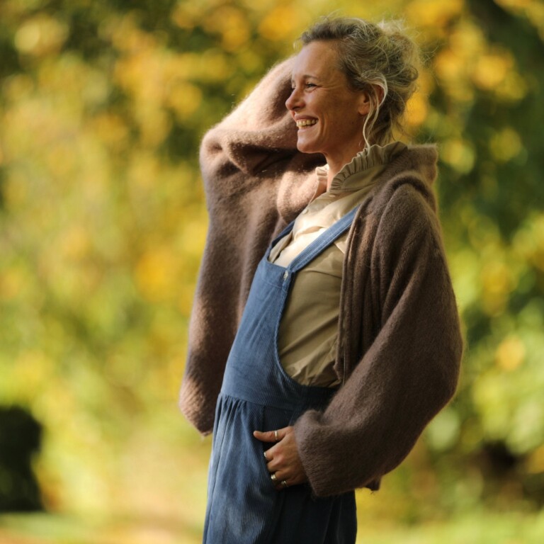 Quintessence - Gilet capuche Tulia - Moka