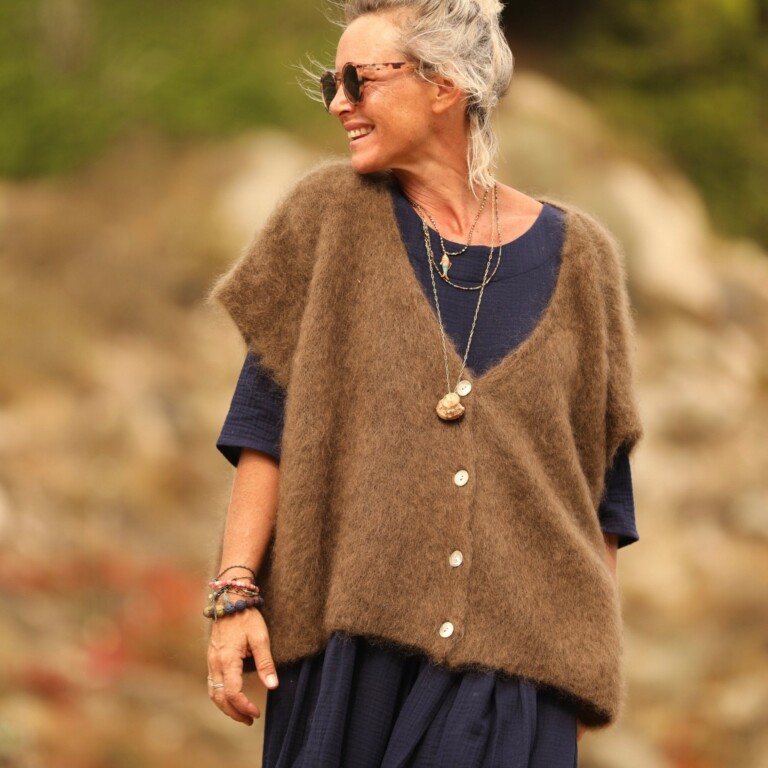Quintessence - Gilet Cassiopé - Camel