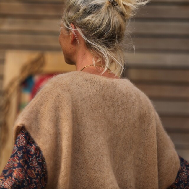 Quintessence - Gilet Cassiopé - Camel