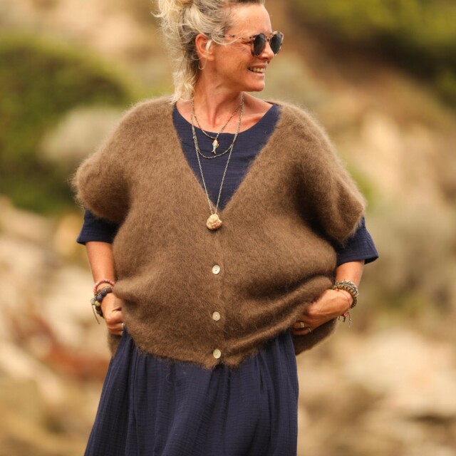 Quintessence - Gilet Cassiopé - Camel