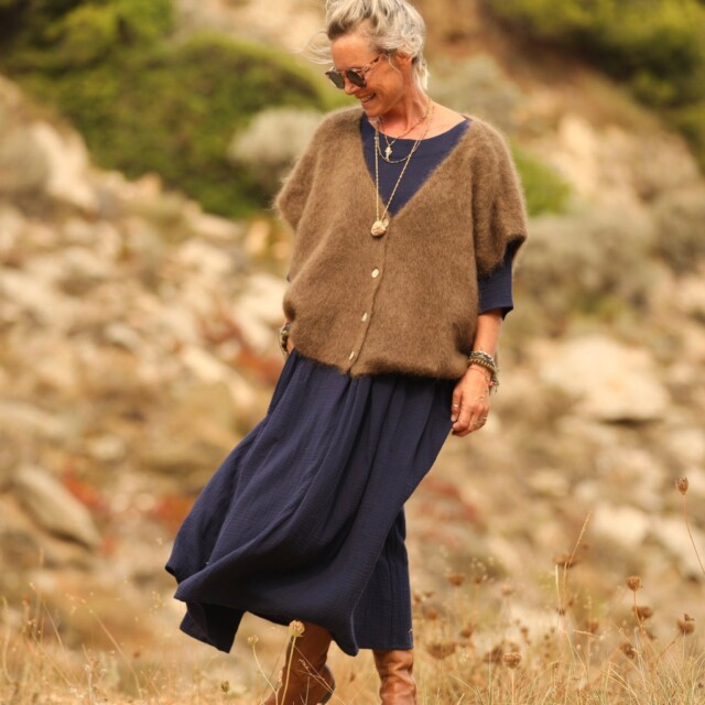 Quintessence - Gilet Cassiopé - Camel