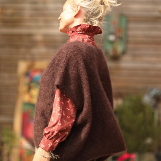 Quintessence - Gilet  Cassiopé - Chocolat