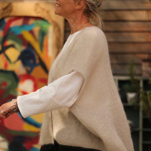 Quintessence - Gilet Cassiopé - Ficelle