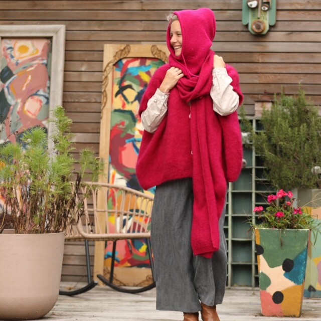 Quintessence - Gilet Cassiopé - Framboise