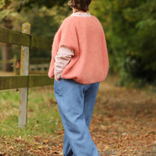 Quintessence - Gilet  Cassiopé - Rose boisé