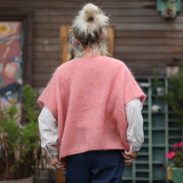 Quintessence - Gilet  Cassiopé - Rose boisé