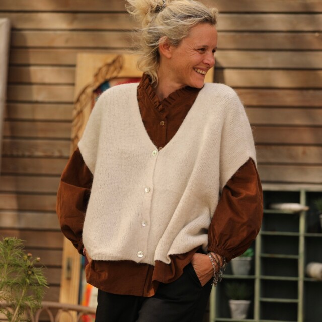 Quintessence - Gilet Claudia - Ficelle