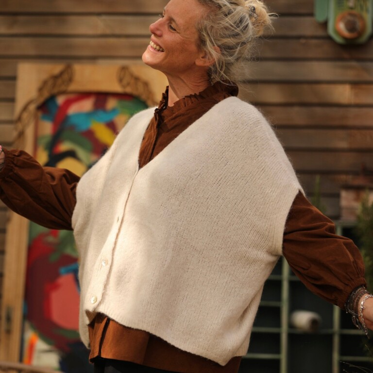 Quintessence - Gilet Claudia - Ficelle