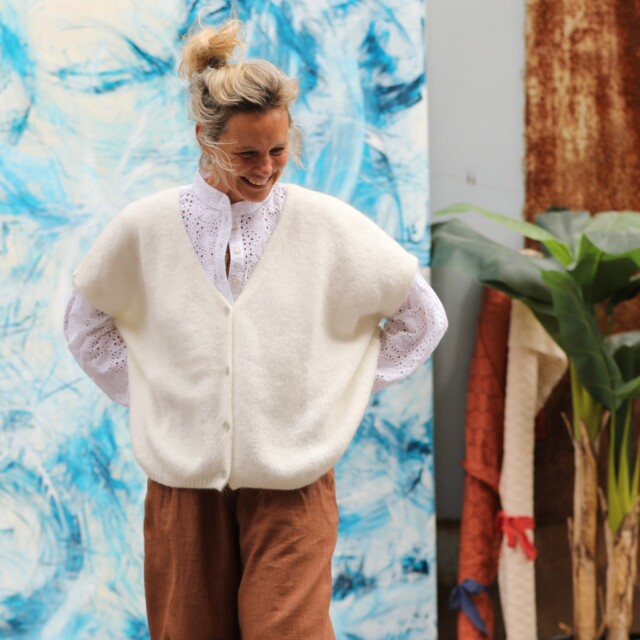 Quintessence - Gilet Claudia - ivoire