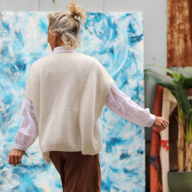 Quintessence - Gilet Claudia - ivoire