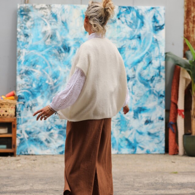 Quintessence - Gilet Claudia - ivoire