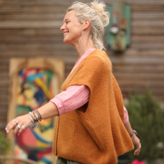 Quintessence - Gilet Claudia - Safran