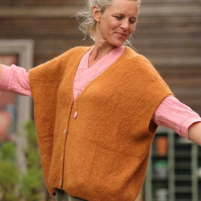 Quintessence - Gilet Claudia - Safran