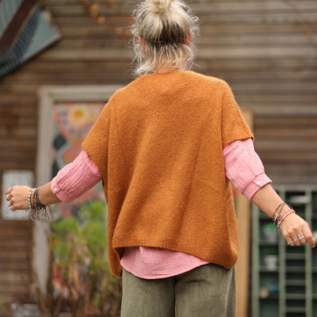 Quintessence - Gilet Claudia - Safran