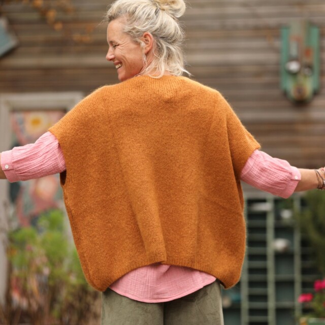 Quintessence - Gilet Claudia - Safran