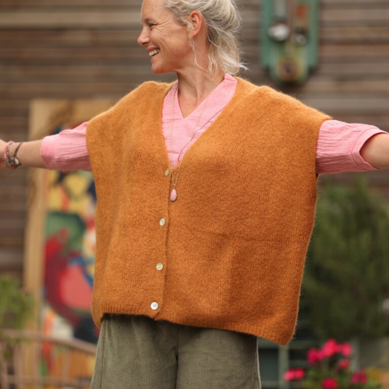 Quintessence - Gilet Claudia - Safran