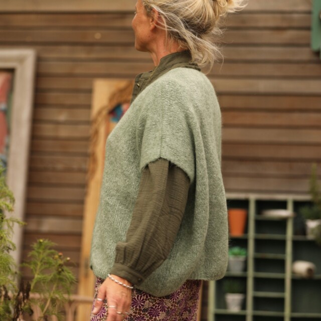 Quintessence - Gilet Claudia - Vert mousse