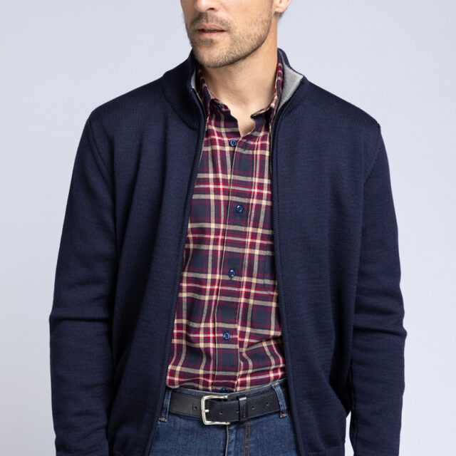 Maison Solfin - Gilet col camionneur Made in France| B.Solfin