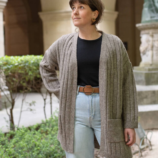 Ardelaine - Gilet long en laine - Aulnière