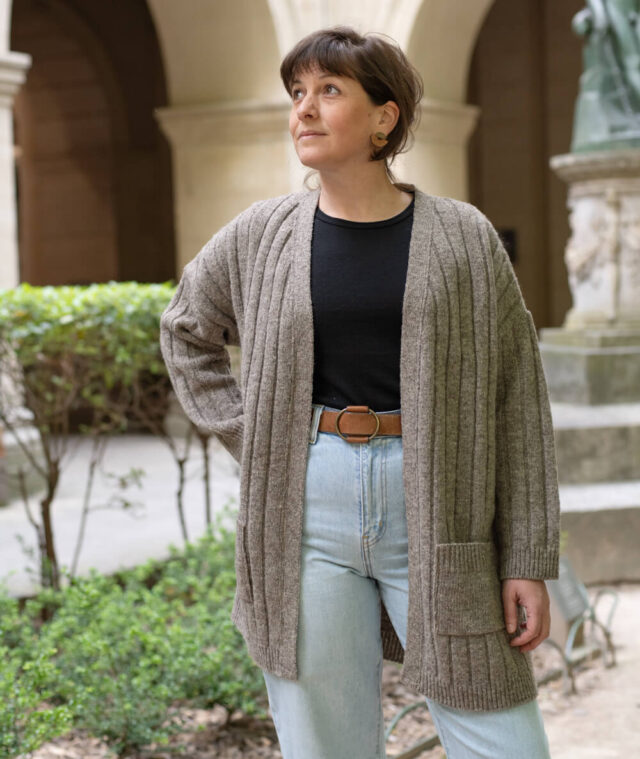 Ardelaine - Gilet long en laine - Aulnière