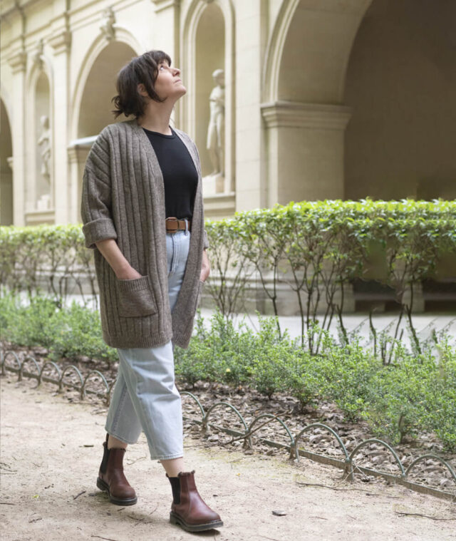 Ardelaine - Gilet long en laine - Aulnière