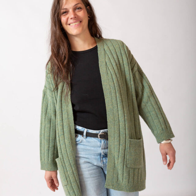 Ardelaine - Gilet long en laine - Aulnière