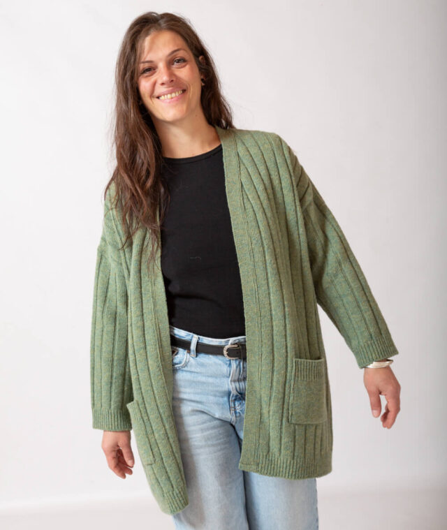 Ardelaine - Gilet long en laine - Aulnière