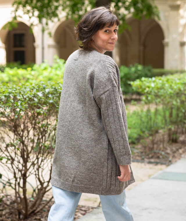 Ardelaine - Gilet long en laine - Aulnière