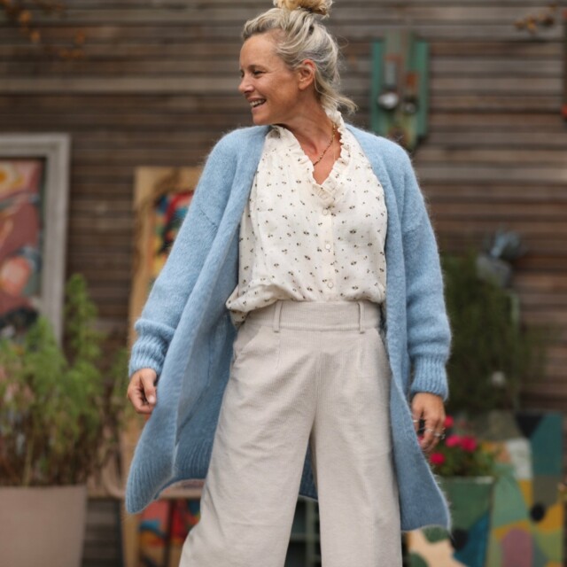 Quintessence - Gilet Naïs - Bleu ciel