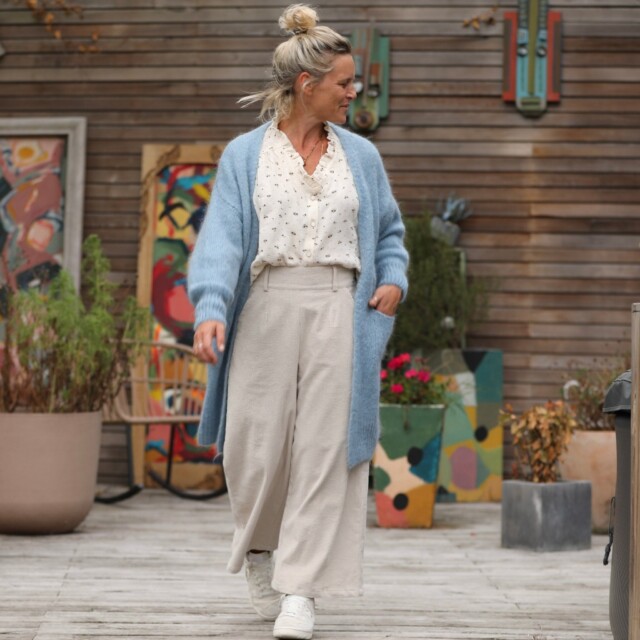 Quintessence - Gilet Naïs - Bleu ciel