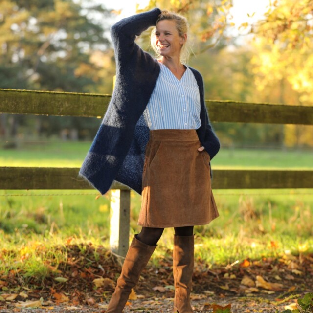 Quintessence - Gilet Naïs - Bleu marine