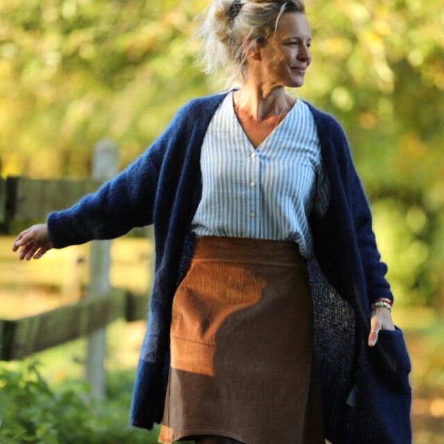 Quintessence - Gilet Naïs - Bleu marine