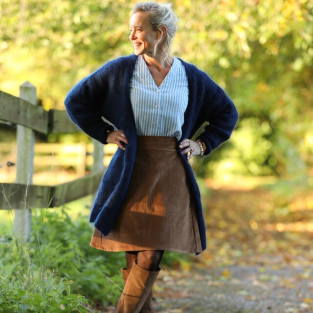 Quintessence - Gilet Naïs - Bleu marine