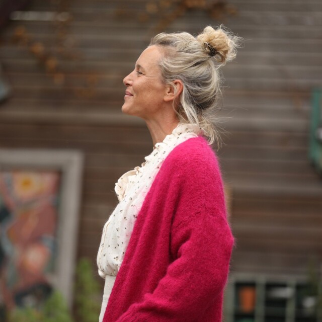 Quintessence - Gilet Naïs - Framboise