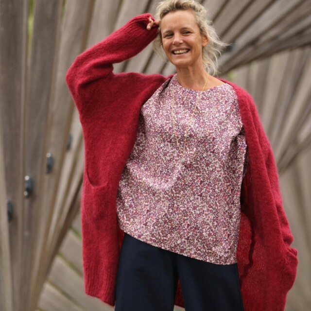 Quintessence - Gilet Naïs - Grenat
