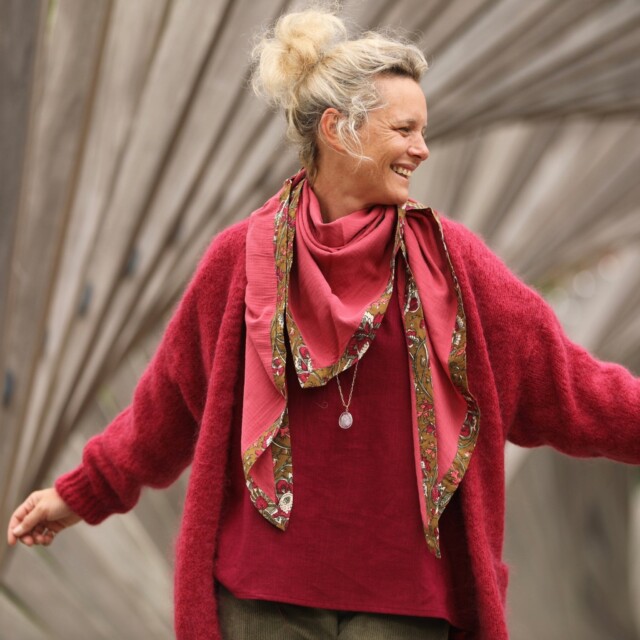 Quintessence - Gilet Naïs - Grenat