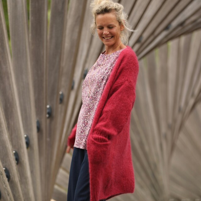 Quintessence - Gilet Naïs - Grenat